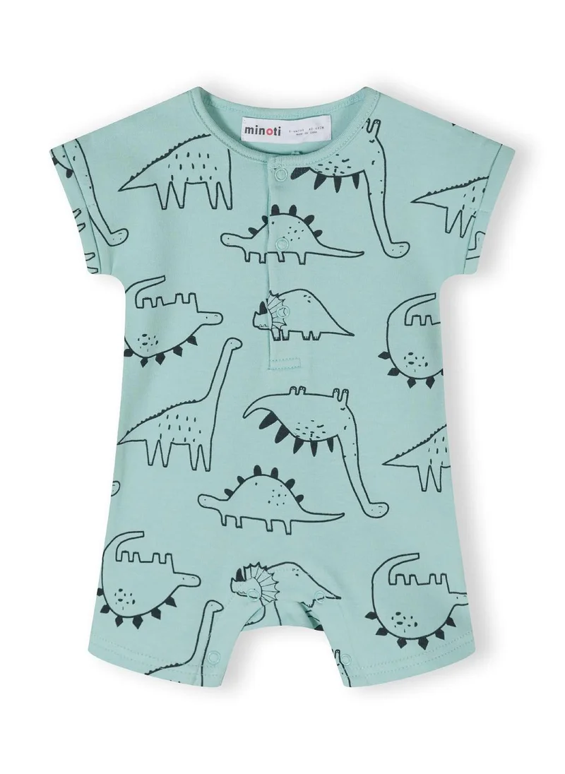 MINOTI Boys rompers 2 pack short sleeves mint